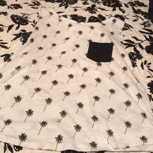 PINK palm tree muscle tee